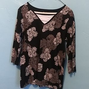 Uniquely Designed Black and White Top